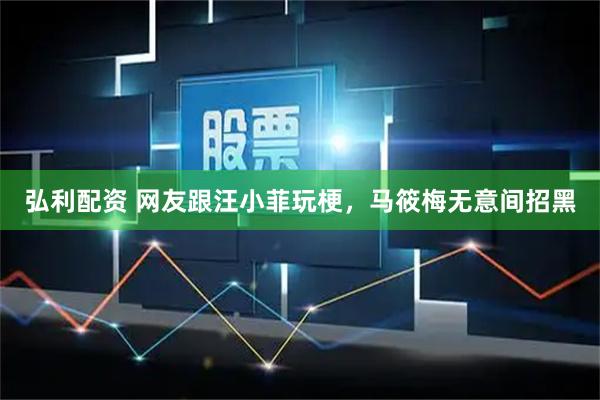 弘利配资 网友跟汪小菲玩梗，马筱梅无意间招黑