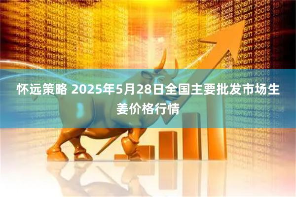 怀远策略 2025年5月28日全国主要批发市场生姜价格行情